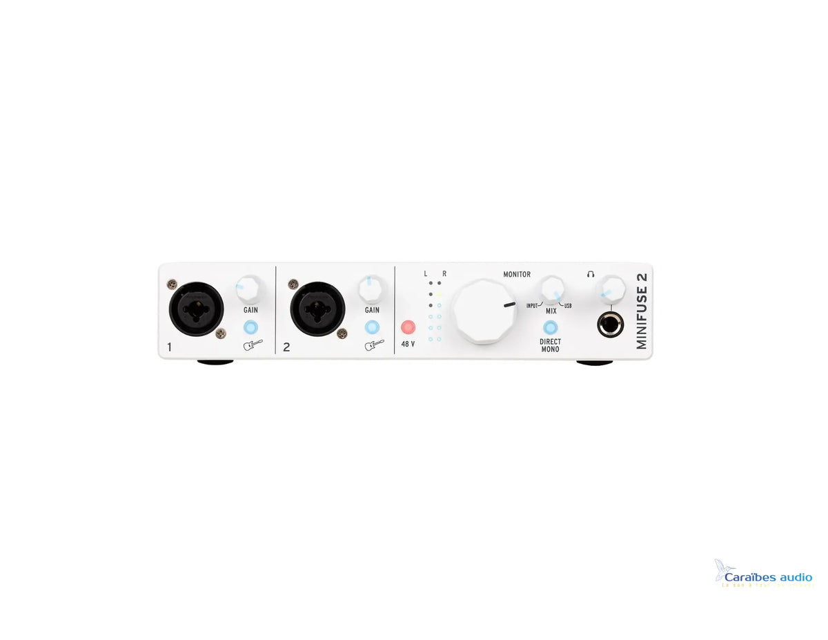 Arturia MiniFuse 2 Blanc – vue de profil