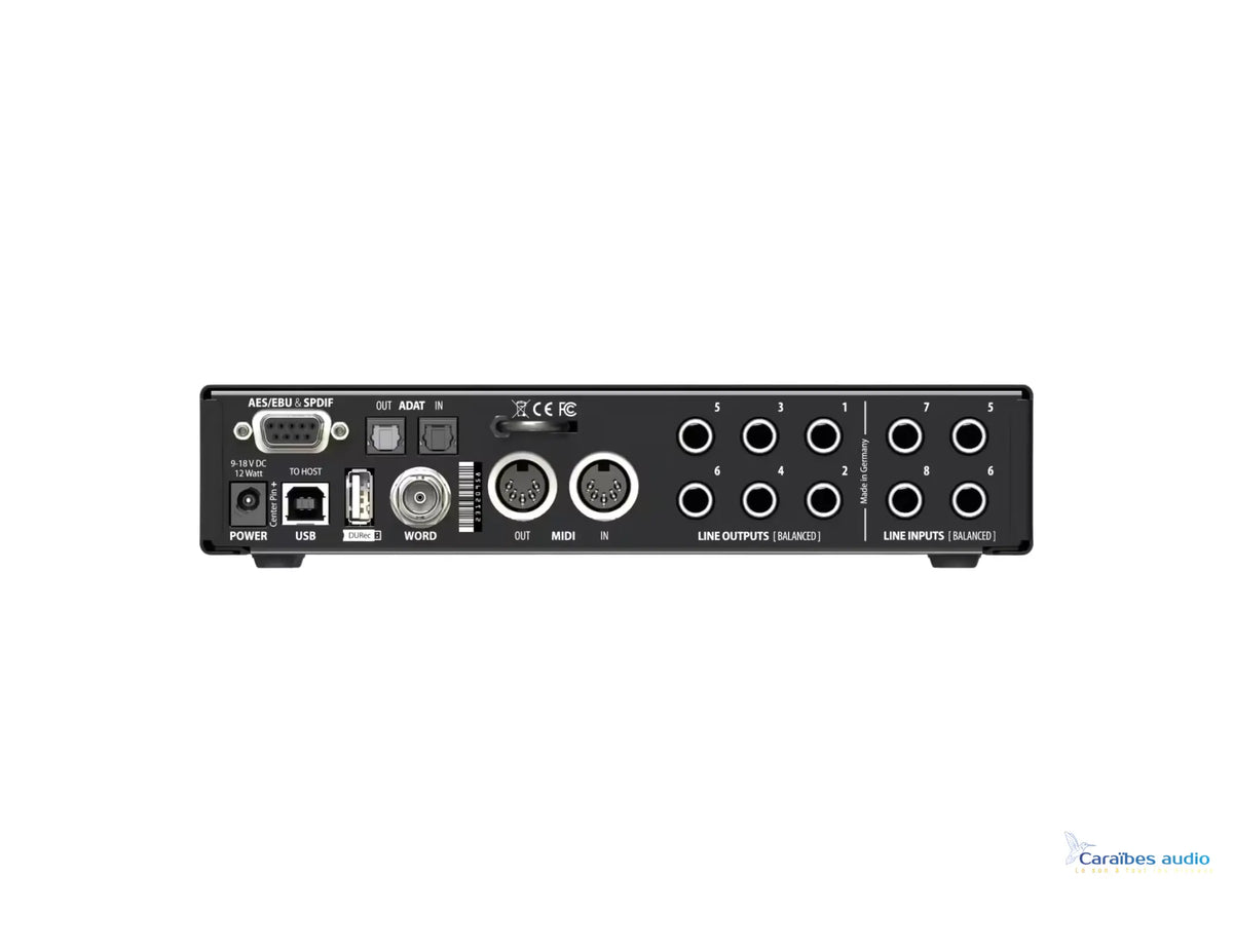 Rme Fireface UCX II – vue générale