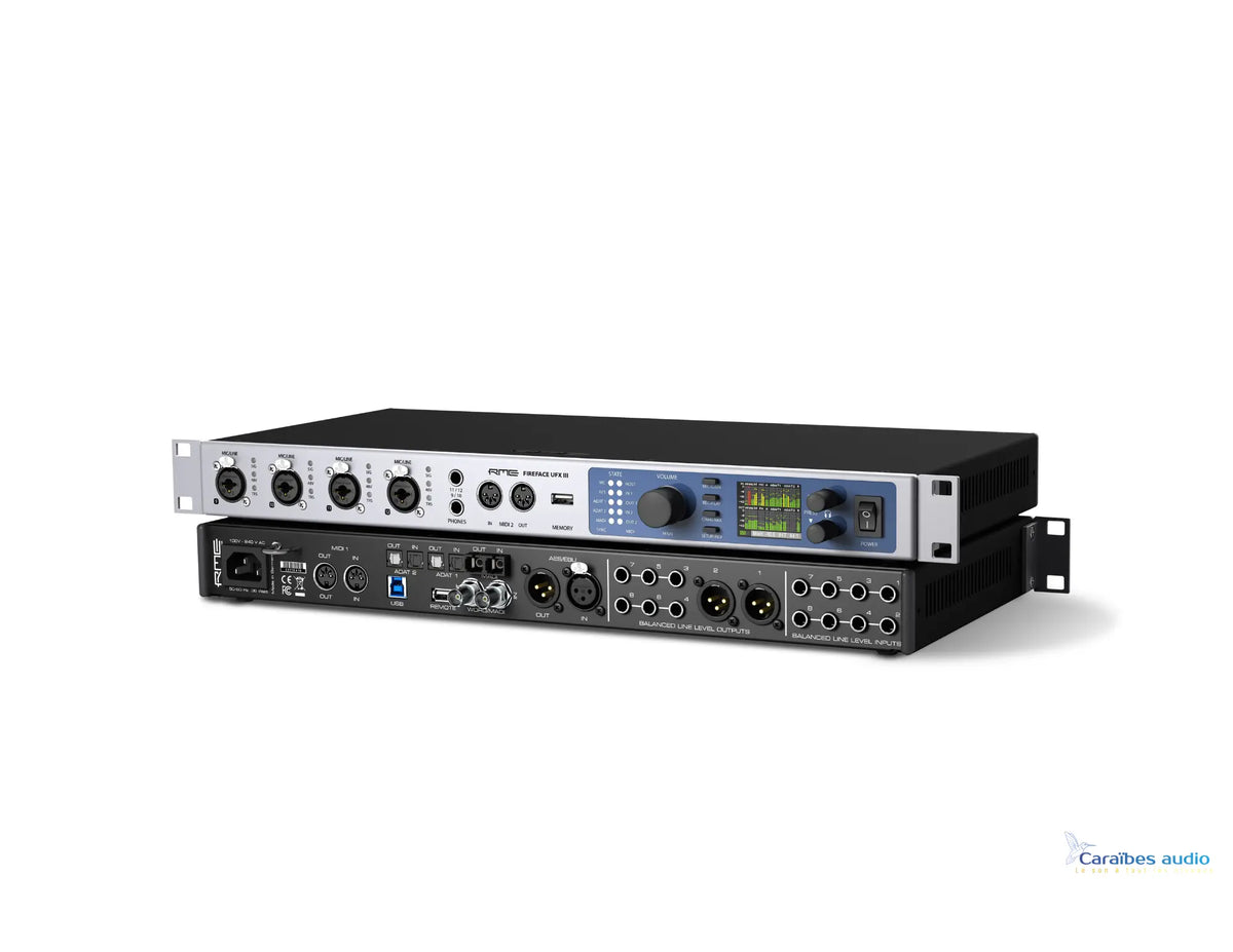 Rme Fireface UFX III – vue de profil