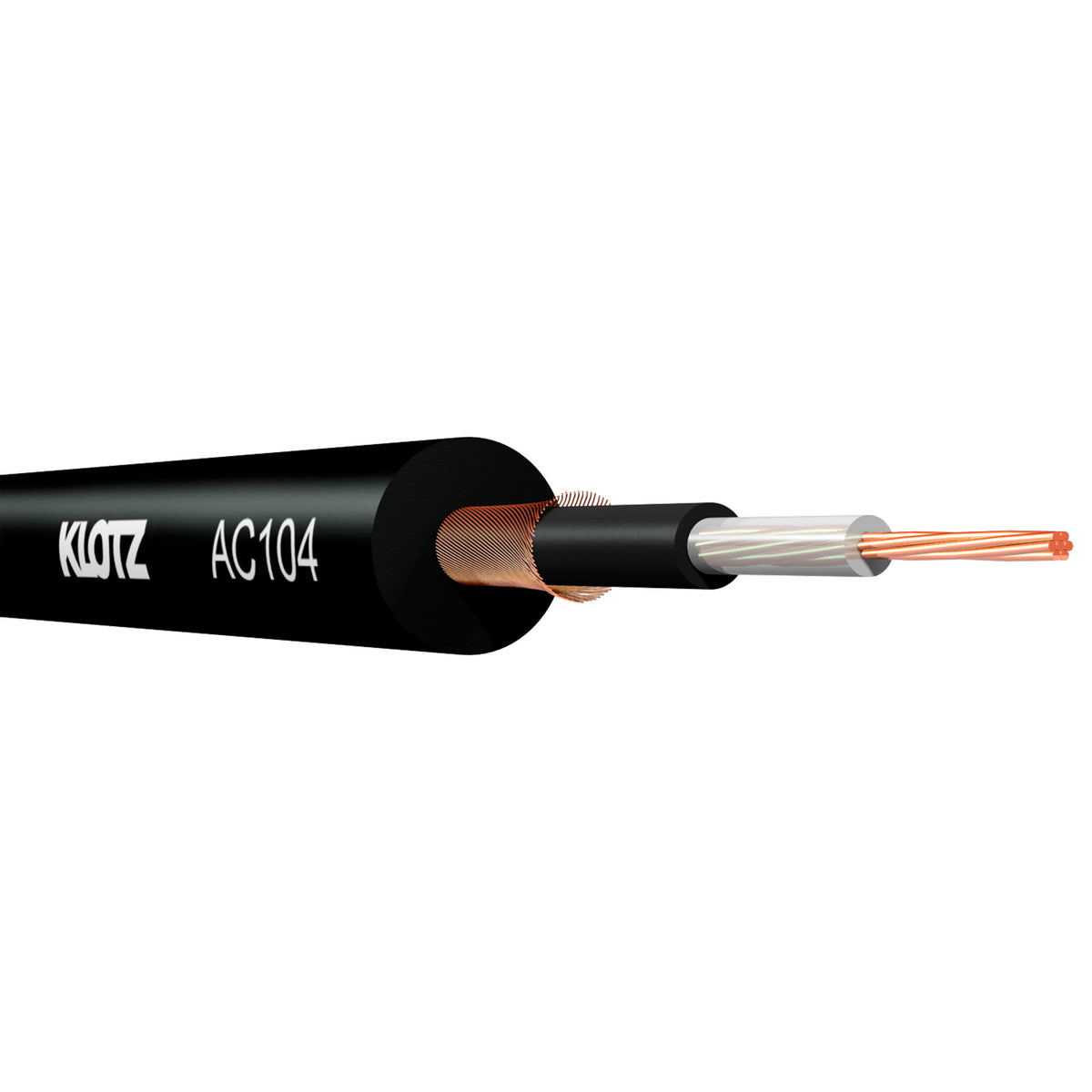 Klotz AC104 – coupe du câble asymétrique à double blindage