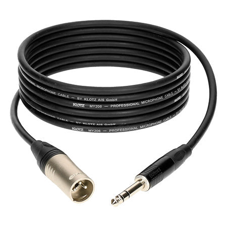 Klotz Câble micro M1 Pro XLR 3 broches mâle / Jack 6,35 mm mâle TRS symétrique (M1MS1K) – photo produit 1