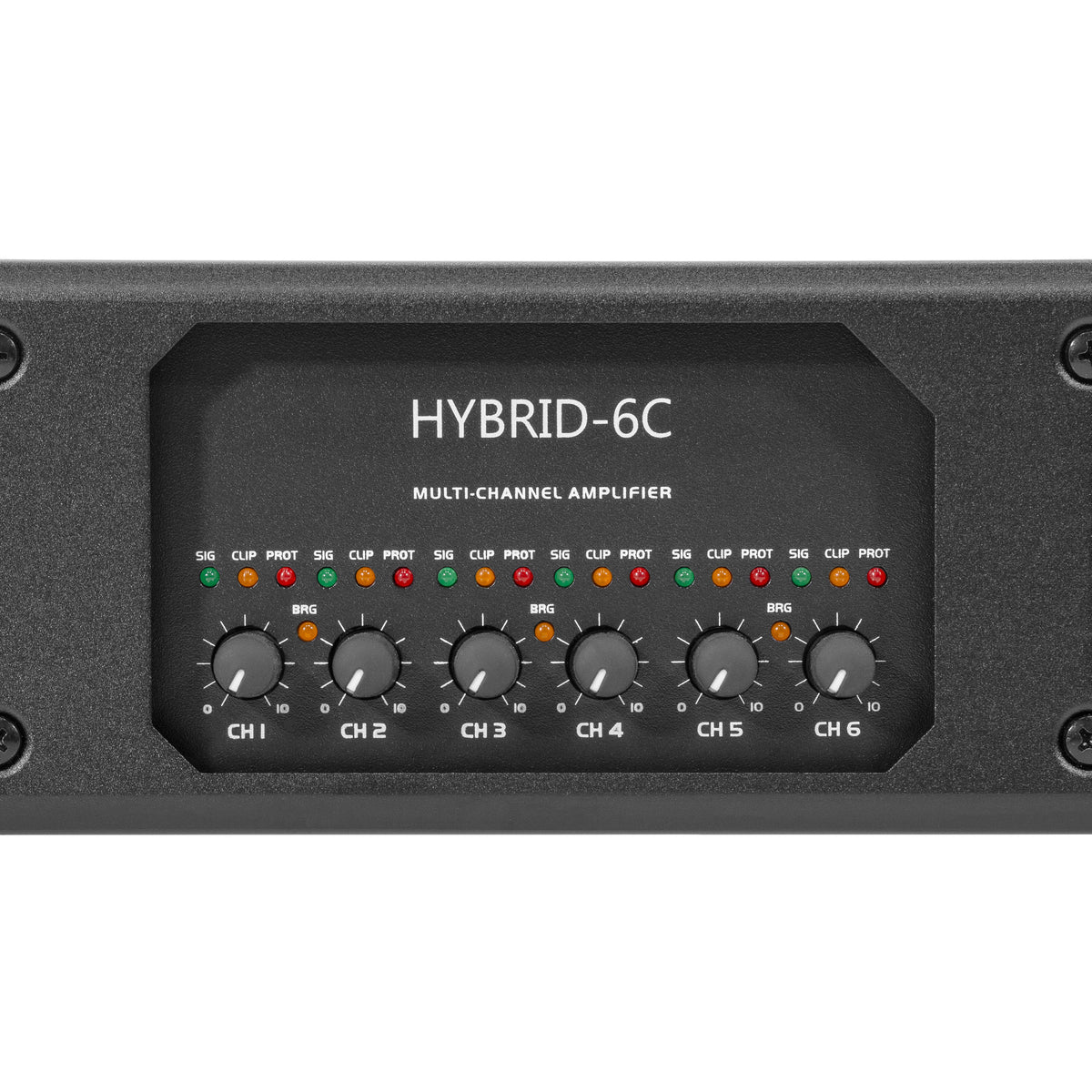 HPA Hybrid-6C – gros plan sur la façade et les réglages des 6 canaux