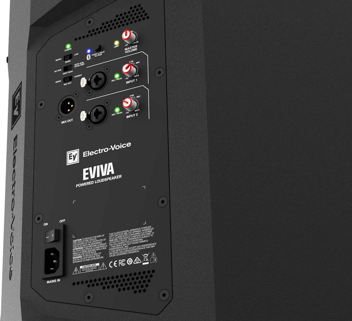 Electro-Voice EVIVA 12P – vue arrière