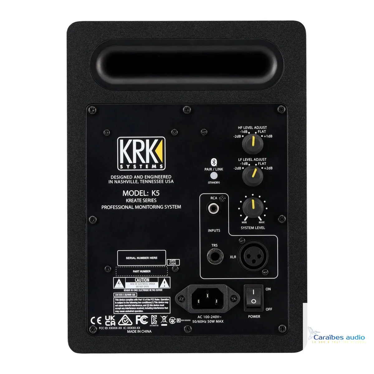 KRK Kreate 5 – vue arrière