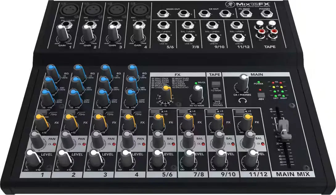 Mackie Mix12FX – Console de mixage analogique