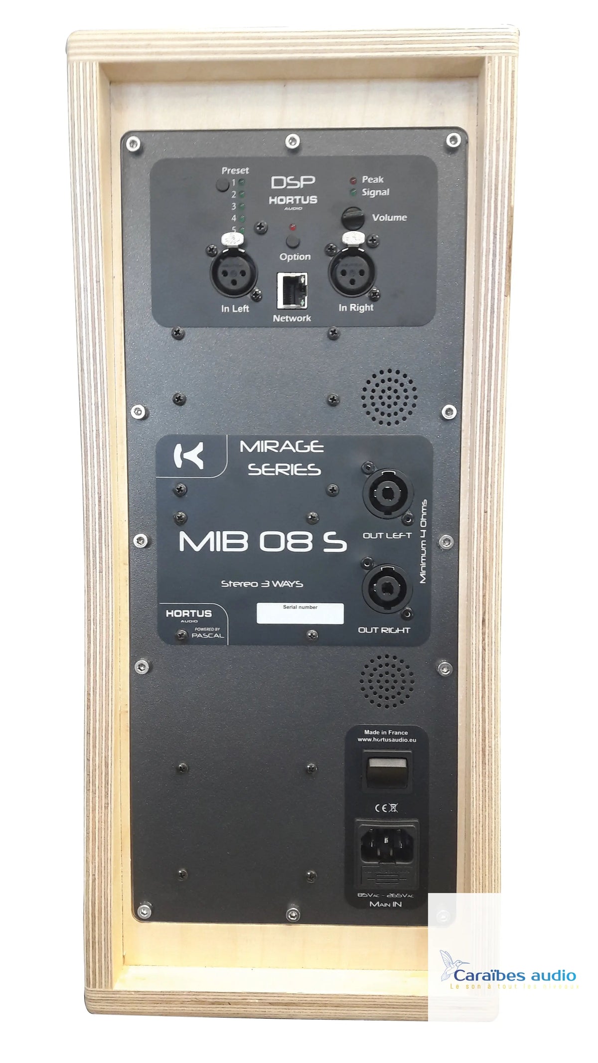 Hortus Audio MIB-8 – vue de profil