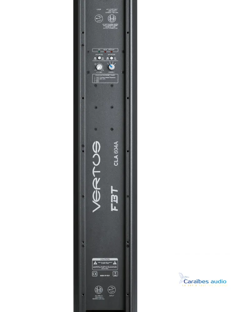 FBT Vertus CLA 604A – vue arrière