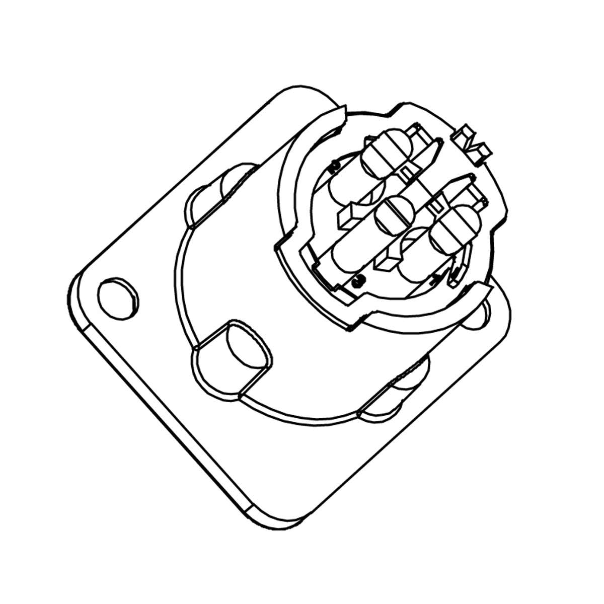 ENOVA - Connecteur XLR mâle 3broches