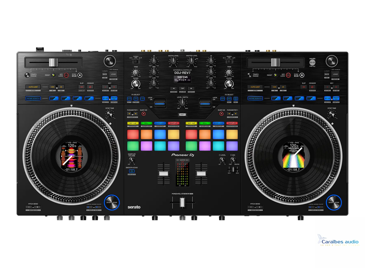 PIONEER DDJ REV-7 – vue de dessus