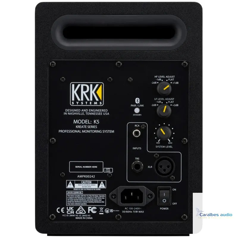 KRK Kreate 5 Scarlett Studio – vue de profil