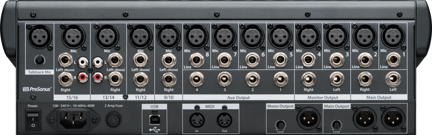 Console numérique PRESONUS STUDIOLIVE 16.0.2USB PRESONUS