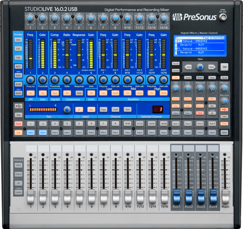 Console numérique PRESONUS STUDIOLIVE 16.0.2USB PRESONUS