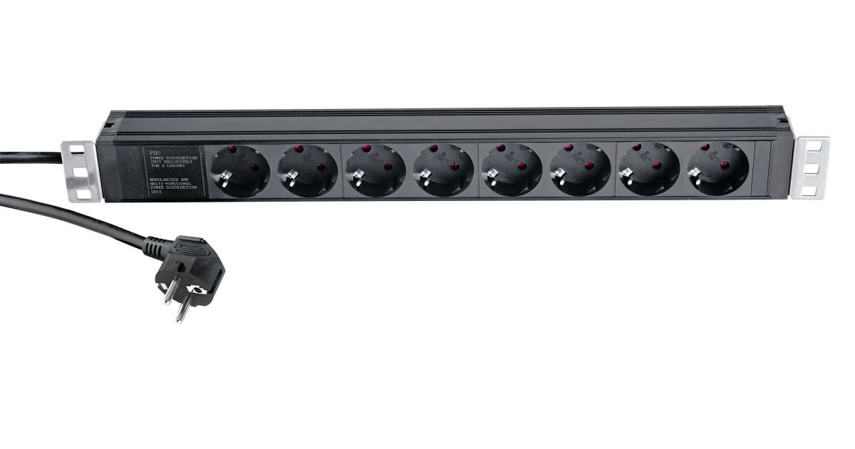 K&M 28673 Multiprise rackable 19"
