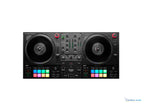 Contrôleur DJ motorisé Hercules DJControl Inpulse T7 vu de dessus avec vrais disques 7 pouces
