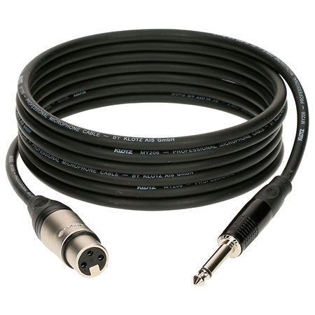 Klotz Câble micro M1 Pro XLR 3 broches femelle / Jack 6,35 mm mâle TS mono asymétrique 5 m (M1FP1K) – photo produit 1