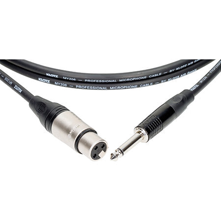 Klotz Câble micro M1 Pro XLR 3 broches femelle / Jack 6,35 mm mâle TS mono asymétrique 5 m (M1FP1K) – photo produit 2