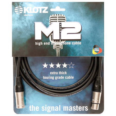 Klotz Câble micro M2 Pro XLR 3 broches mâle/femelle, connecteurs Klotz (M2K1FM) – photo produit 3