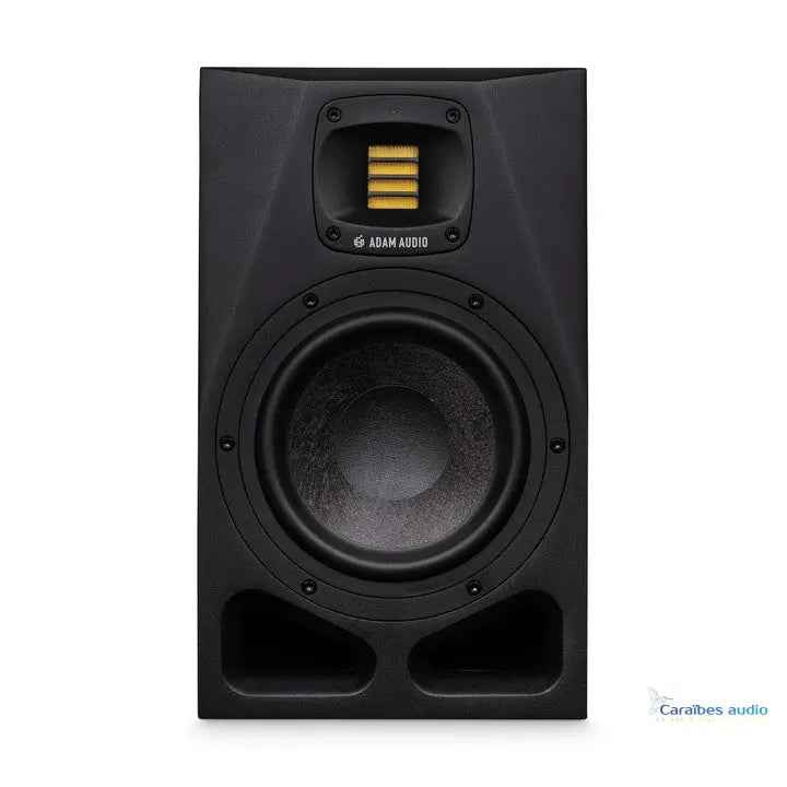 Pack Monitoring Premium ADAM AUDIO A7V – Paire de moniteurs studio 7″ actifs + pied de table + câble | Caraïbes Audio