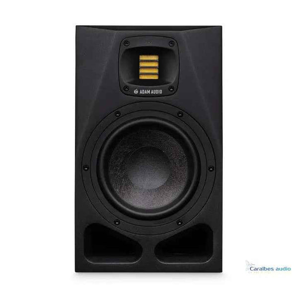 Pack Monitoring Premium ADAM AUDIO A7V – Paire de moniteurs studio 7″ actifs + pied de table + câble | Caraïbes Audio