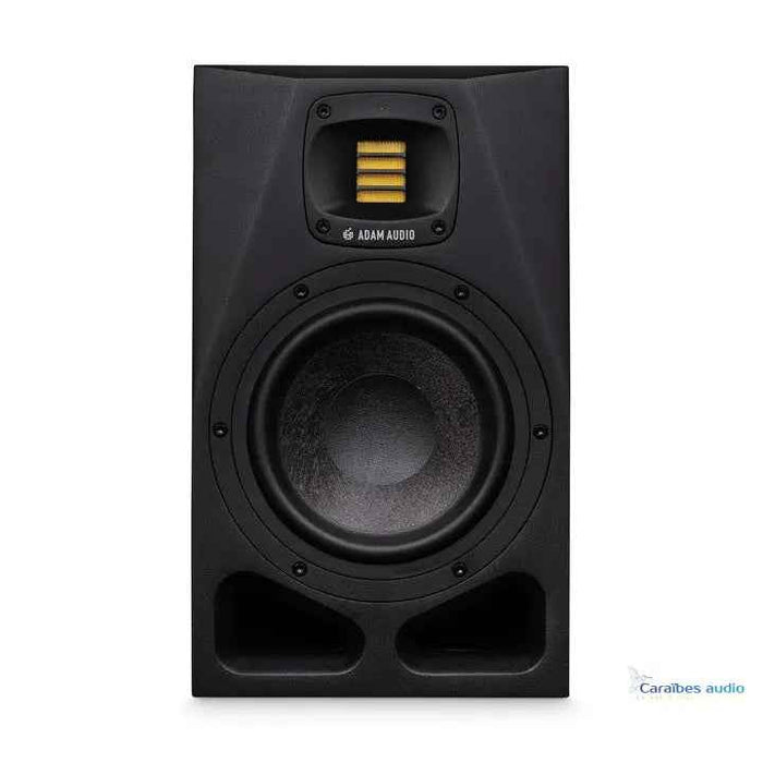 Pack Monitoring Premium ADAM AUDIO A7V – Paire de moniteurs studio 7″ actifs + pied de table + câble | Caraïbes Audio