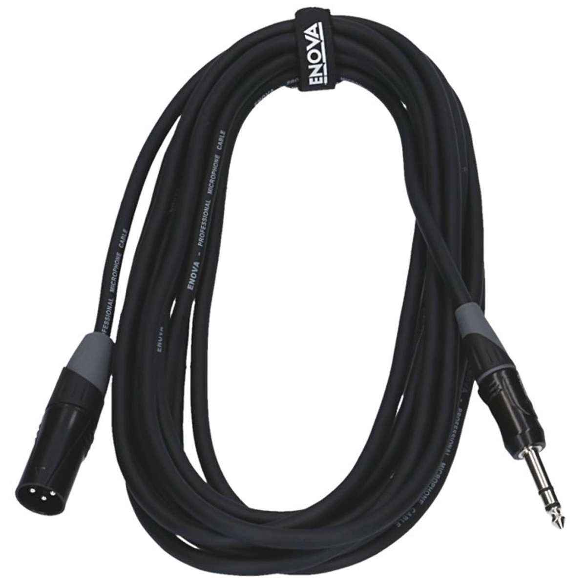 ENOVA XLR Mâle vers Jack 6.35mm TRS - 2m – vue générale