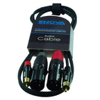 Câble Adaptateur ENOVA XLR Mâle / 2x RCA Mâle - 1 m