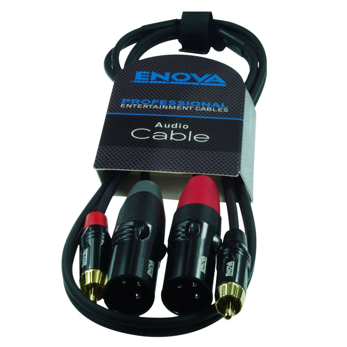 Câble Adaptateur ENOVA XLR Mâle / 2x RCA Mâle - 1 m