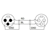 ENOVA Câble microphone XLR 3 broches femelle / mâle, analogique et AES/EBU (EC-A1-XLFM) – photo produit 5