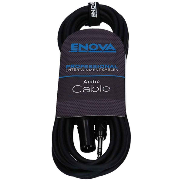 ENOVA XLR Mâle vers Jack 6.35mm TRS - 3m