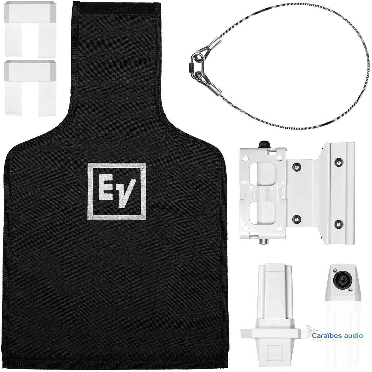 Kit de fixation murale EVOLVE-WMK-NB/NW (Speakon) Blanc