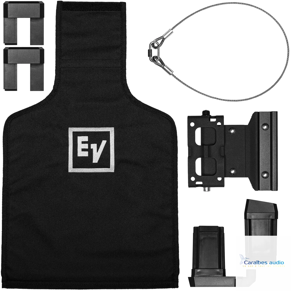 Kit de fixation murale EVOLVE-WMK-PB/PW (Phoenix) Noir – vue générale