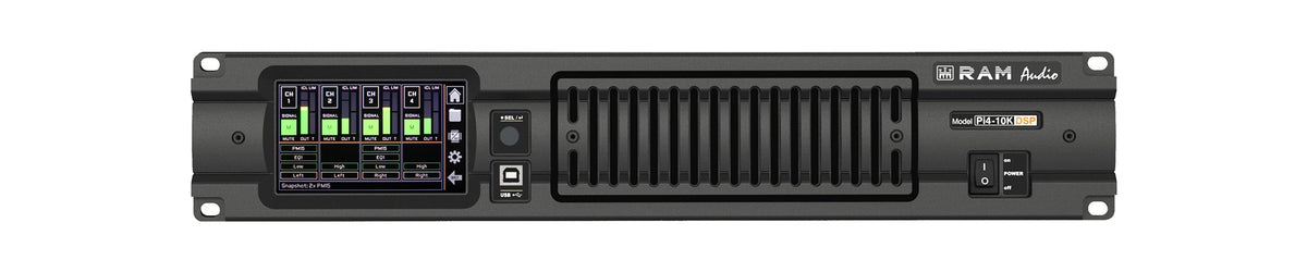 RAM Audio Pi2-3K – vue de face de la série Pi (modèle 4 canaux)
