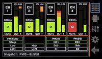 RAM Audio DENEB 5Q – écran d’accueil du DSP