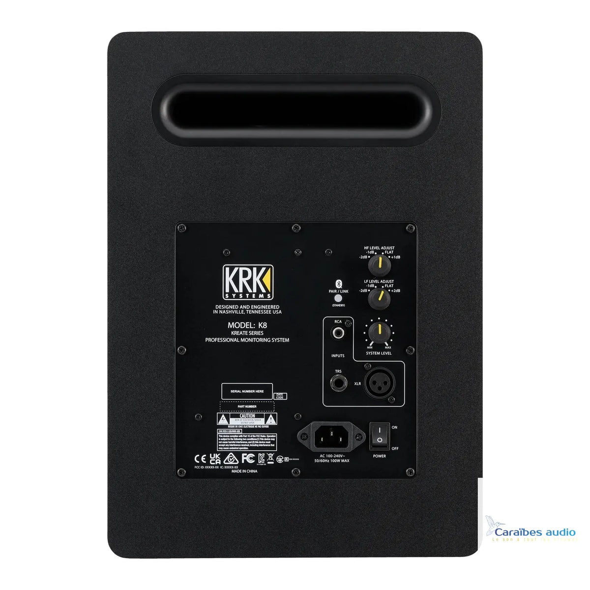 KRK Kreate 8 – vue arrière