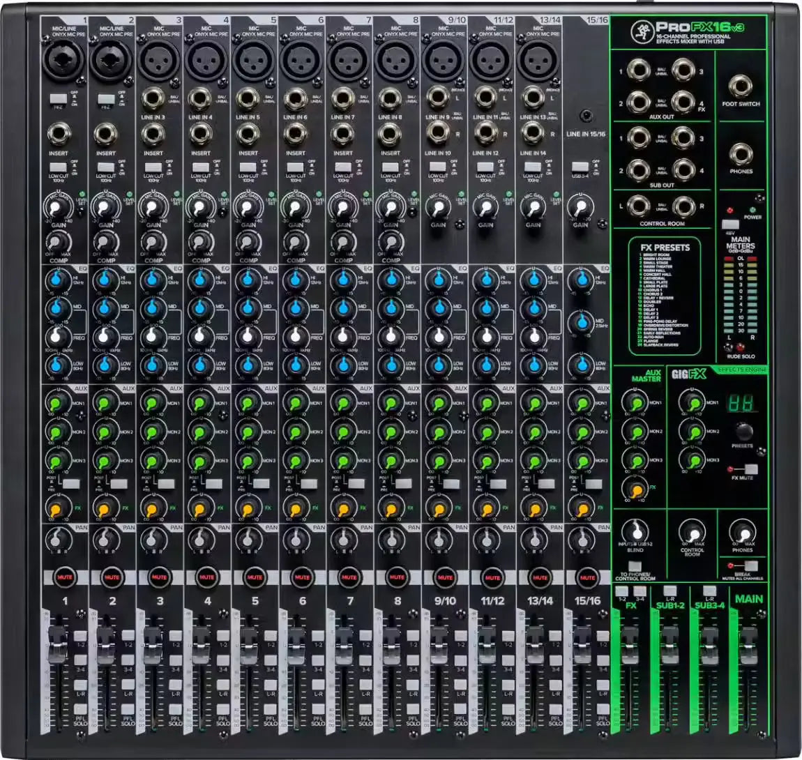 Mackie ProFX16v3 – Console de mixage analogique