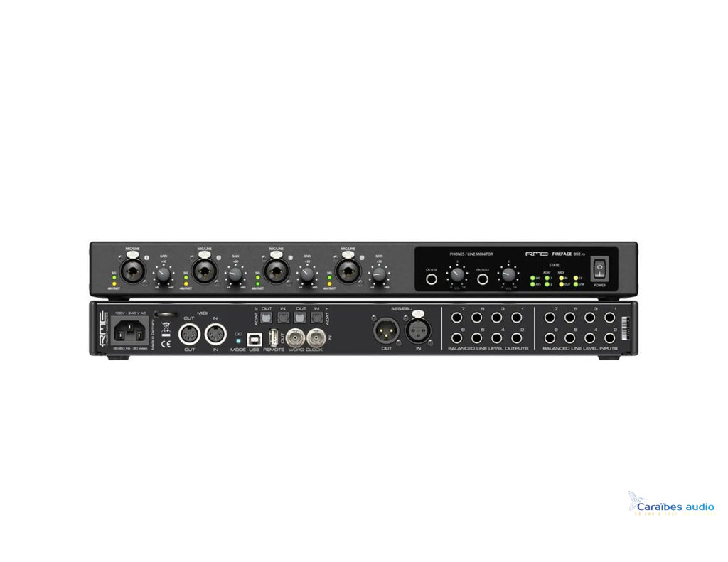 Interface audio RME Fireface 802 FS AE édition limitée avec façade noire
