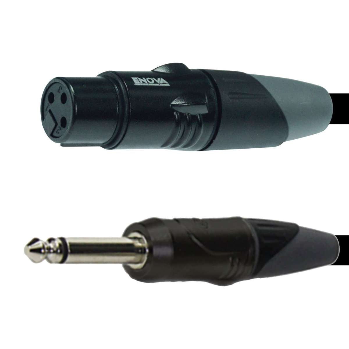 ENOVA - XLR femelle vers JACK 6,35 mm (Mono)