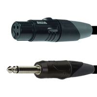 ENOVA - XLR femelle vers JACK 6,35 mm (Mono)