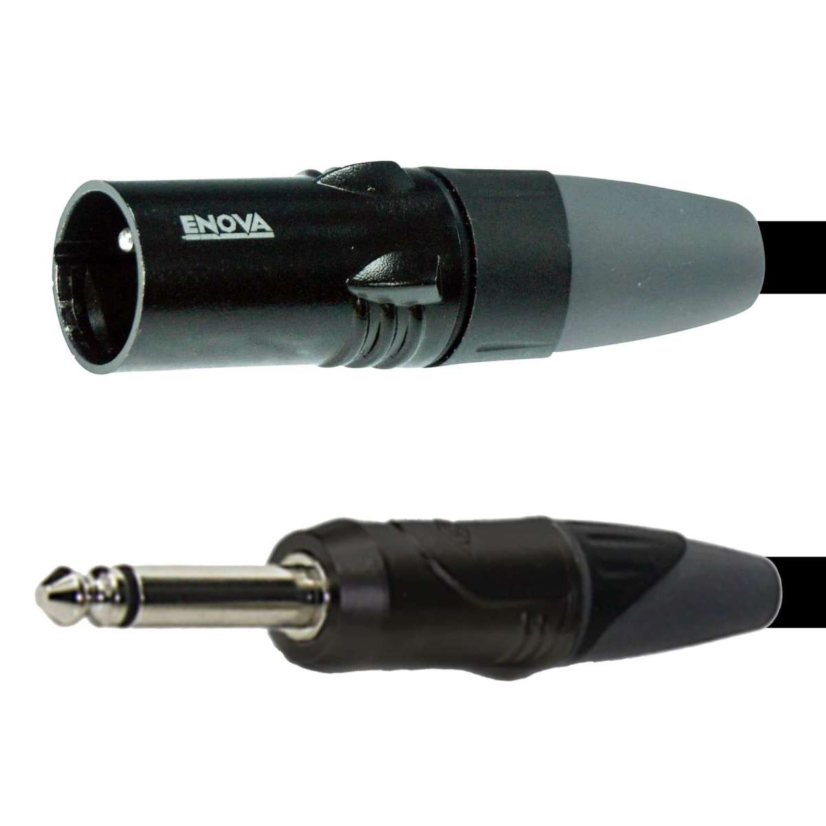 ENOVA - XLR mâle vers JACK 6,35 mm (Mono)