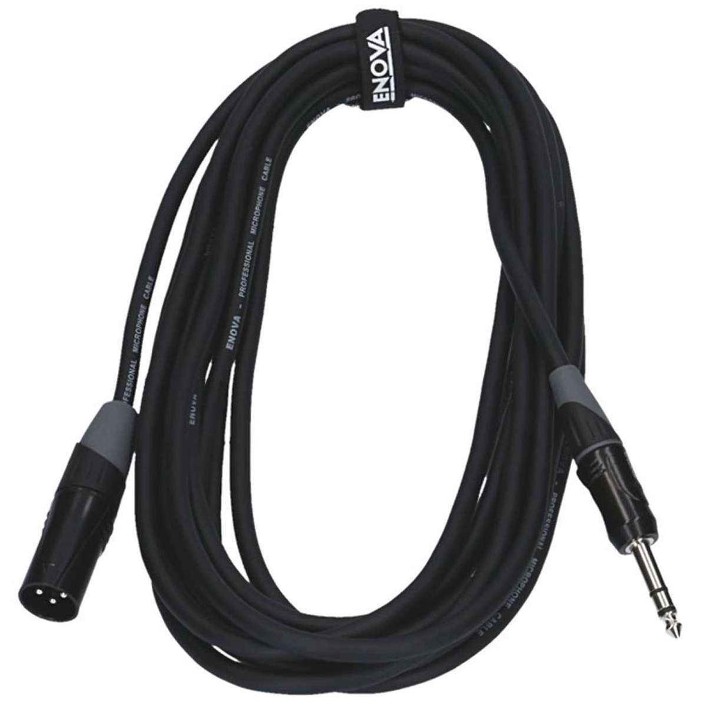 ENOVA XLR Mâle vers Jack 6.35mm TRS - 3m