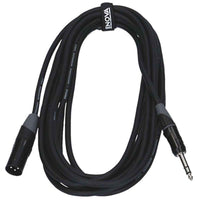 ENOVA XLR Mâle vers Jack 6.35mm TRS - 3m – vue de profil