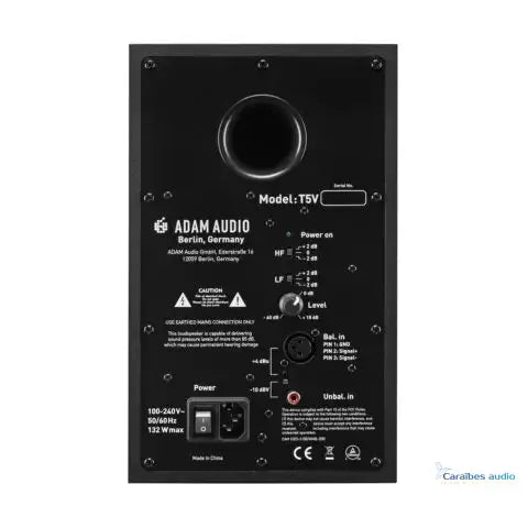ADAM AUDIO T5V – vue arrière