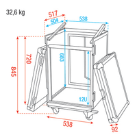 SHOWGEAR Combi case 12U