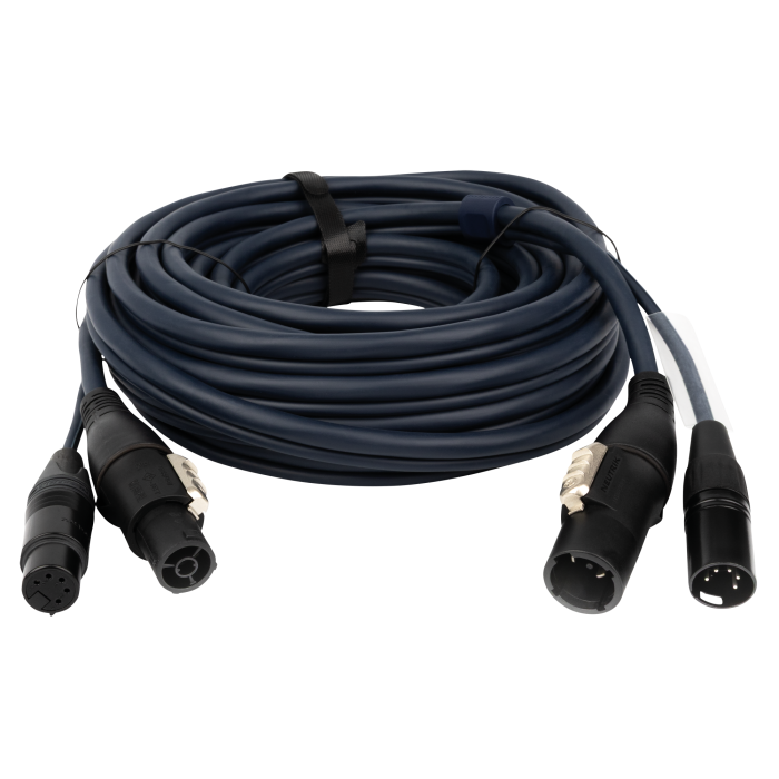Dap Câble hybride FP-14 – PowerCON TRUE1 & XLR 5 broches, alimentation + DMX/RDM