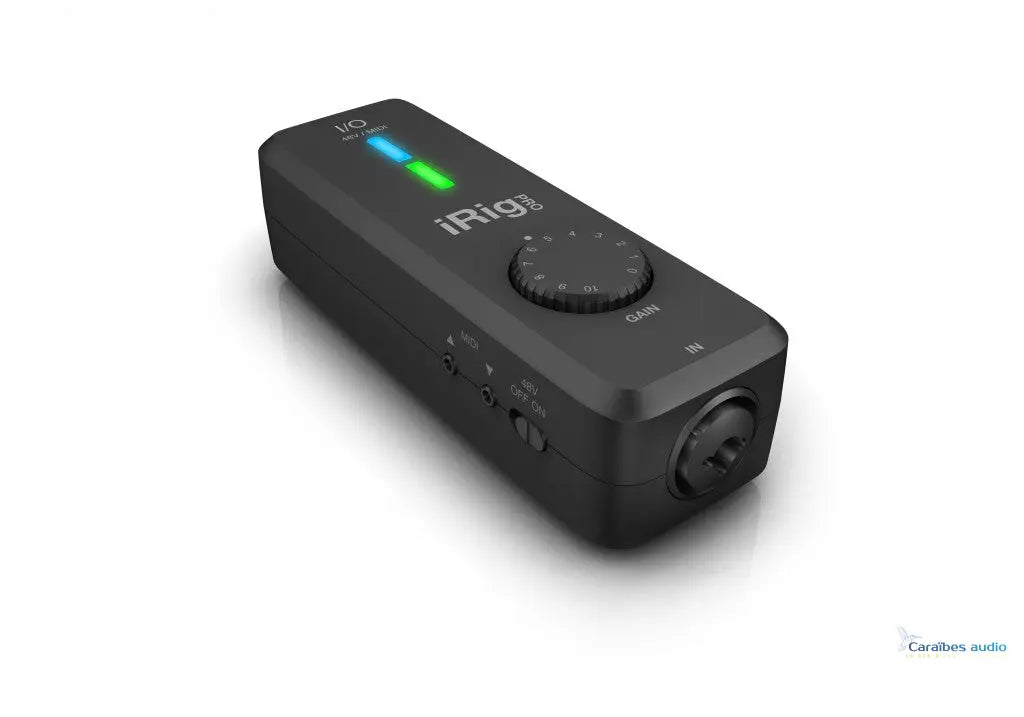 IK Multimédia iRig Pro I/O – vue de dessus