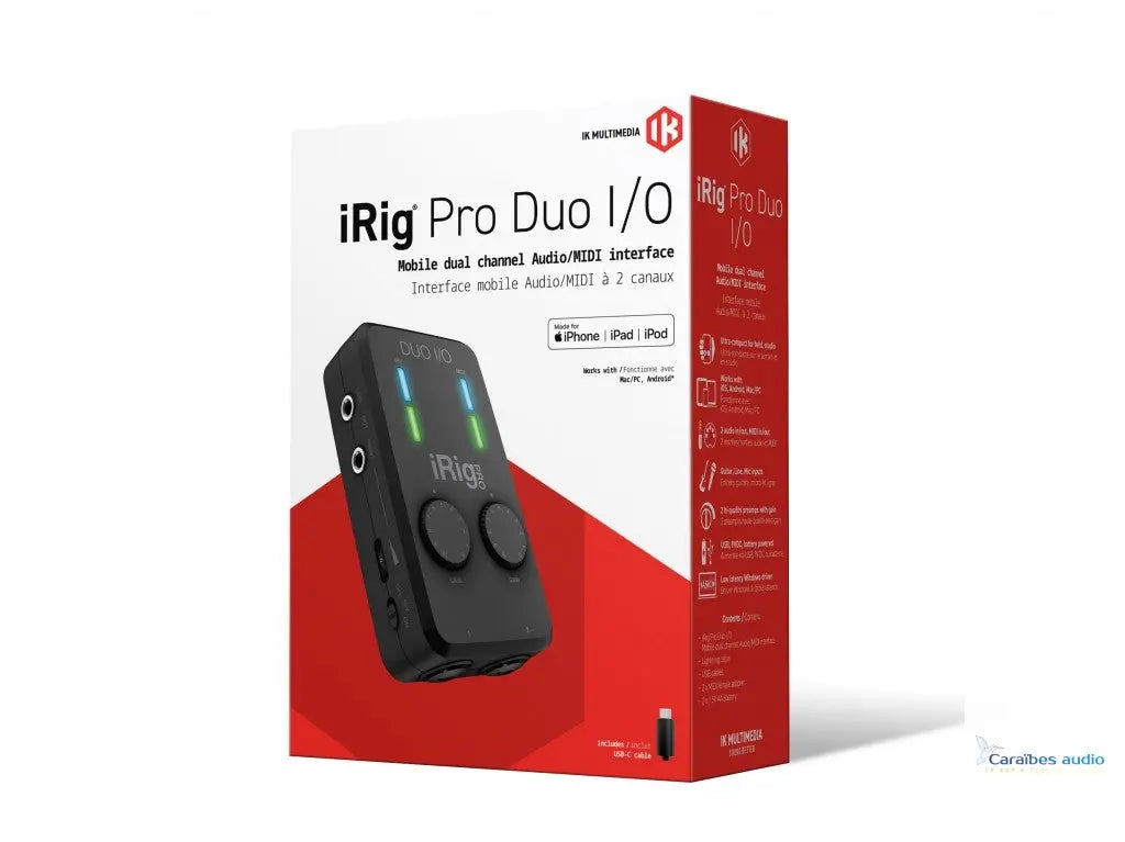 IK Multimédia iRig Pro duo – vue de profil droit