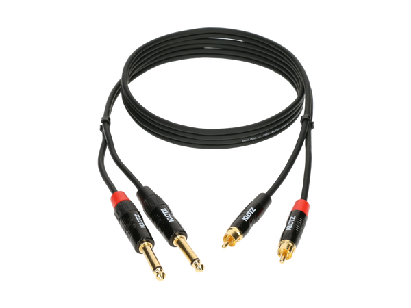Klotz RCA mâle – Jack mâle mono (série MiniLink Pro)