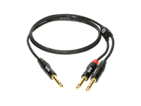 Klotz Câble Jack mâle TRS – 2x Jack mâle mono TS